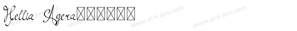 Hellia Agera字体转换